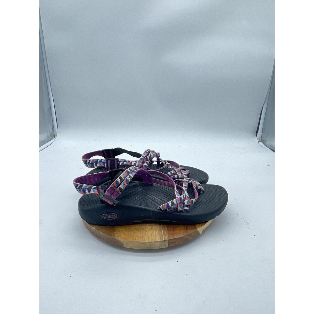Chaco ZX/2 Sandals Womens 10 Pink Multicolor Strappy Buckle Comfort Hiking Shoe